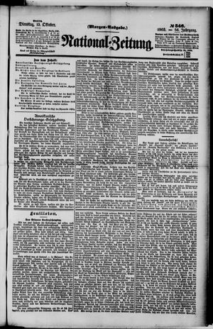 National-Zeitung on Oct 13, 1903