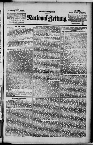 National-Zeitung on Oct 13, 1903