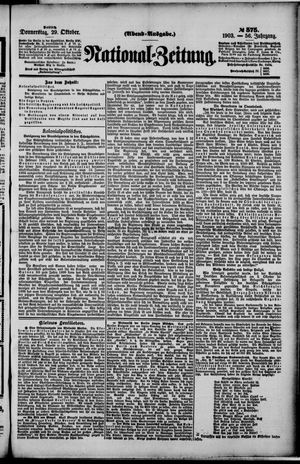 National-Zeitung vom 29.10.1903