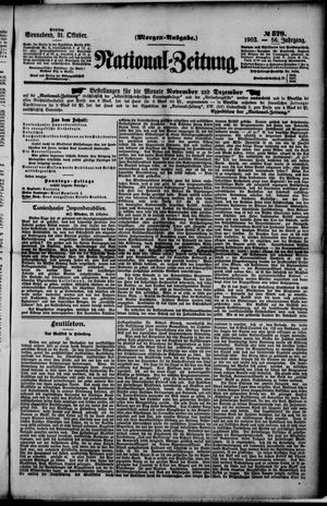 National-Zeitung vom 31.10.1903