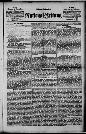 National-Zeitung on Nov 2, 1903
