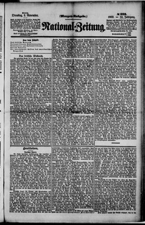 National-Zeitung vom 03.11.1903