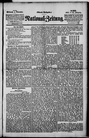 National-Zeitung on Nov 4, 1903