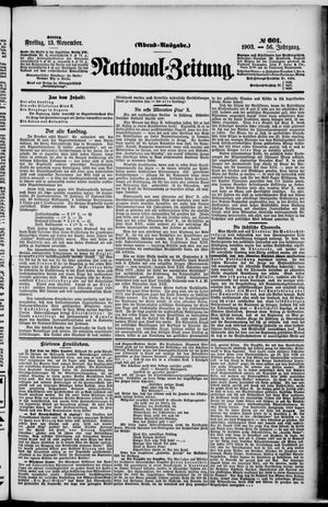 National-Zeitung on Nov 13, 1903