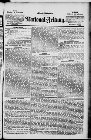 National-Zeitung vom 16.11.1903