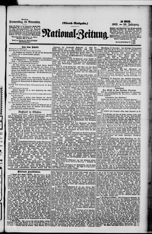 National-Zeitung on Nov 19, 1903