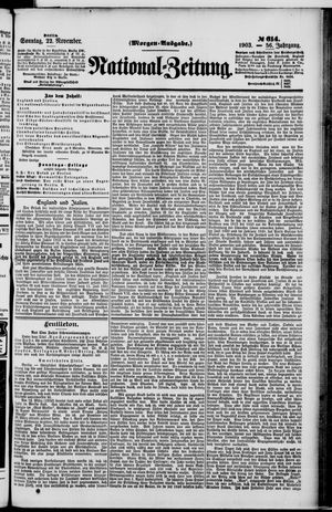 National-Zeitung on Nov 22, 1903