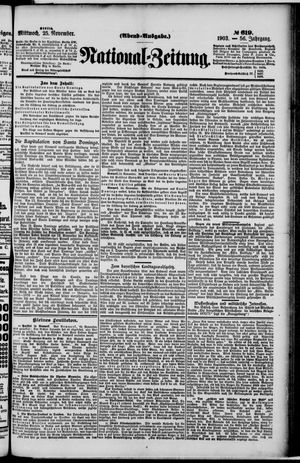 National-Zeitung on Nov 25, 1903
