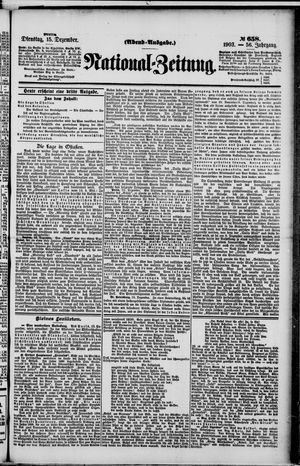 National-Zeitung on Dec 15, 1903