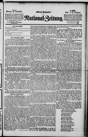 National-Zeitung vom 28.12.1903