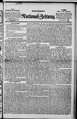 National-Zeitung vom 29.12.1903