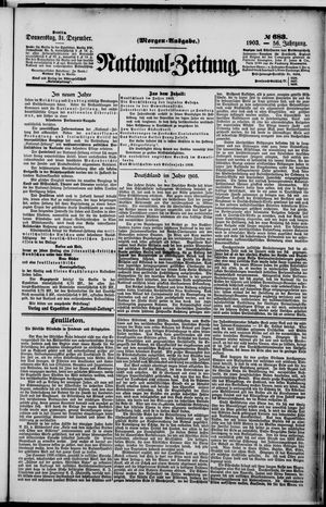 National-Zeitung vom 31.12.1903