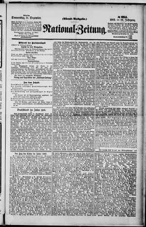 National-Zeitung vom 31.12.1903
