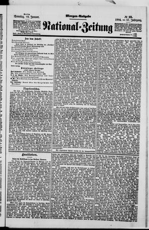 Nationalzeitung vom 10.01.1904