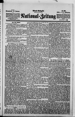 National-Zeitung on Jan 16, 1904