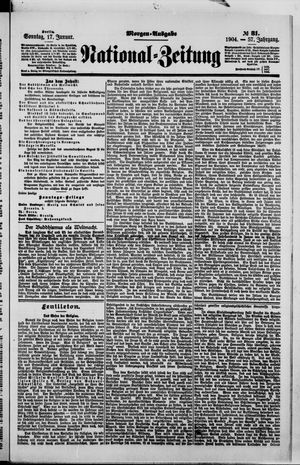 Nationalzeitung vom 17.01.1904