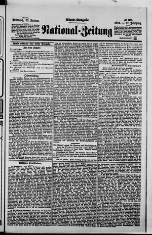 National-Zeitung vom 20.01.1904