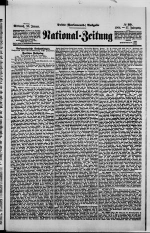 National-Zeitung vom 20.01.1904