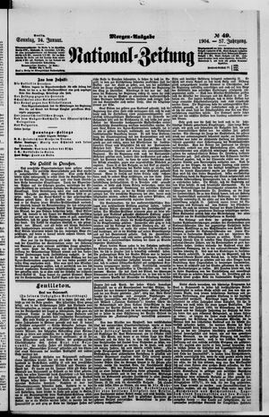 Nationalzeitung vom 24.01.1904