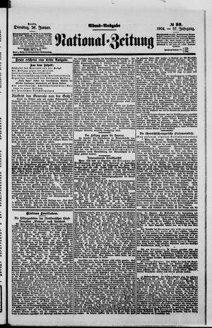 Nationalzeitung vom 26.01.1904