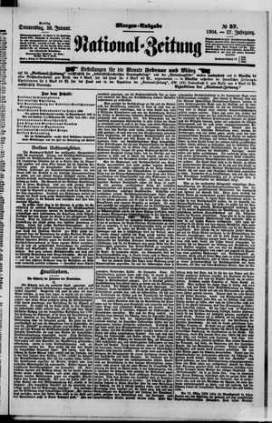Nationalzeitung vom 28.01.1904