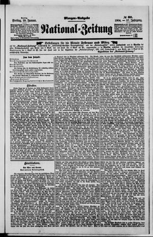 Nationalzeitung vom 29.01.1904