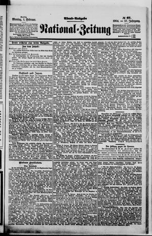 Nationalzeitung vom 01.02.1904