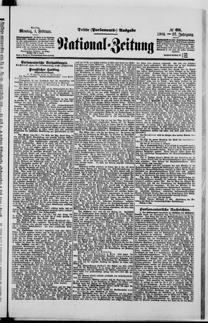 Nationalzeitung vom 01.02.1904