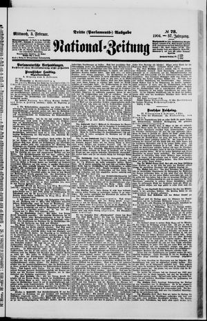 Nationalzeitung vom 03.02.1904