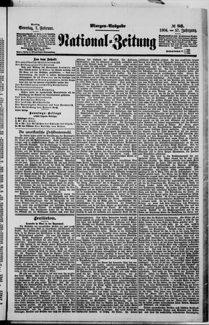 Nationalzeitung vom 07.02.1904