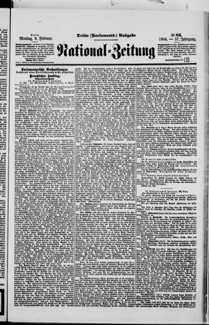 Nationalzeitung on Feb 8, 1904
