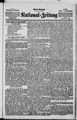 Nationalzeitung vom 09.02.1904
