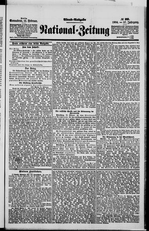 Nationalzeitung vom 13.02.1904
