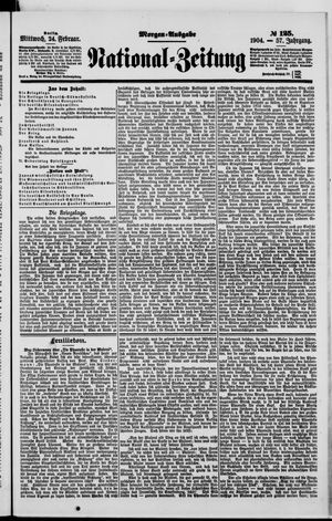 Nationalzeitung vom 24.02.1904