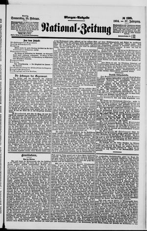 Nationalzeitung vom 25.02.1904