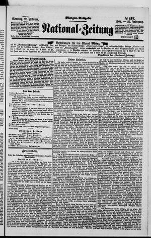 Nationalzeitung vom 28.02.1904