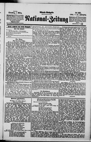 Nationalzeitung vom 01.03.1904