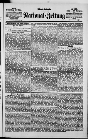 Nationalzeitung on Mar 10, 1904