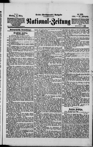Nationalzeitung vom 14.03.1904