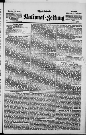 Nationalzeitung vom 25.03.1904