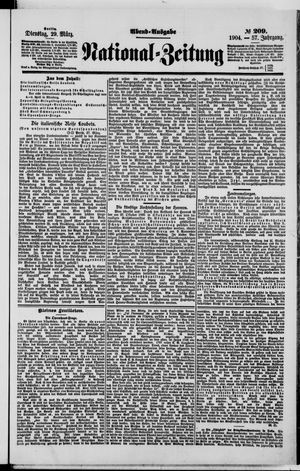 Nationalzeitung vom 29.03.1904