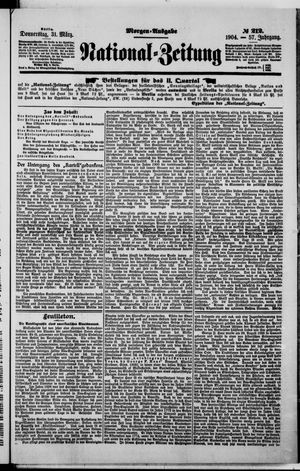 Nationalzeitung vom 31.03.1904