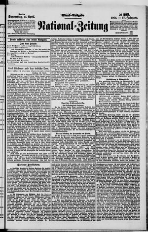 National-Zeitung vom 14.04.1904