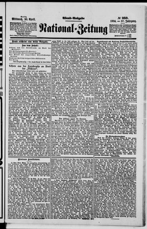 Nationalzeitung vom 20.04.1904