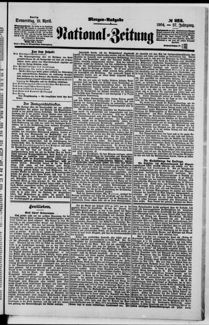 Nationalzeitung vom 21.04.1904