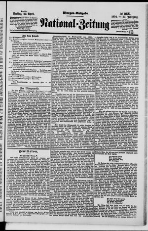 Nationalzeitung vom 22.04.1904