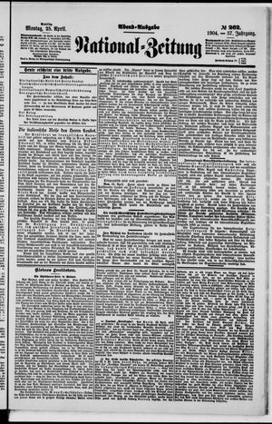 Nationalzeitung vom 25.04.1904