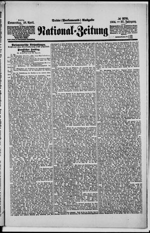 Nationalzeitung vom 28.04.1904