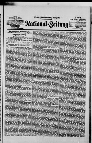 Nationalzeitung vom 03.05.1904