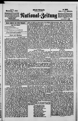 Nationalzeitung vom 07.05.1904
